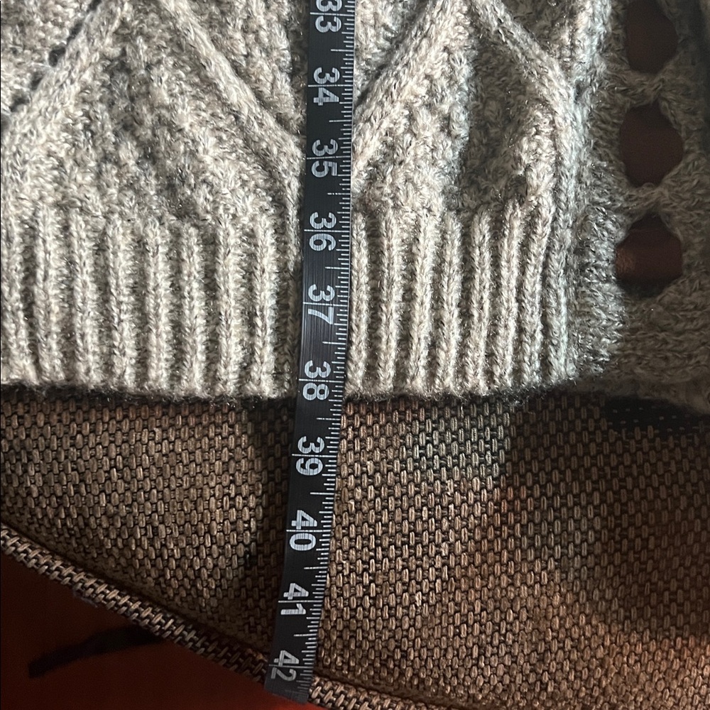 POL Textured Knit Open Front Cardigan‎ with Hood M - Picture 9 of 9